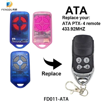 ATA poarta de garaj, usa de control de la distanță PTX-4 înlocuire Securacode ATA PTX4 portabile transmitator 433,92 MHz
