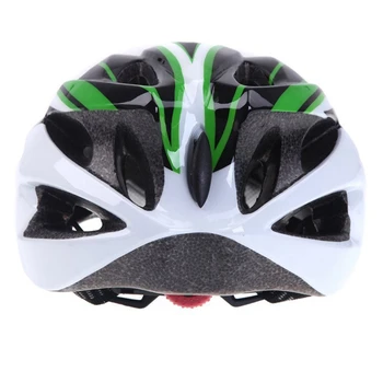 Ciclism casca motocicleta sport Ultralight solidar cu mucegai adult vizor (alb + negru + verde)