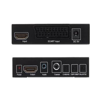 Compatibil HDMI la HDMI compatibil Converter Full 1080P Digitale de Înaltă Definiție Video Converter Adaptor pentru HDTV Audio Converter