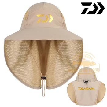 UNISEX Daiwa Pescuit Capac Protectie UV Față, pe Gât, Acoperă Soarele Protcet Om DAWA Pescuit Pălării Femeie de Sport în aer liber, Drumeții Cozoroc Pălărie