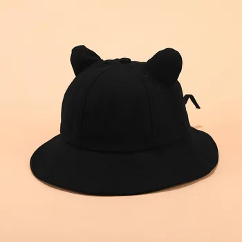 Noua moda Unisex Vara Găleată Pălărie de Protecție solară Femei Drăguț Urechi de Pisică Pălării Casual Pescar Pălărie hip hop pălării panama casquette
