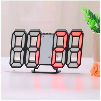 LED Ceas cu Alarma Electronic 3D Ceas Digital de Temperatură cu Ceas 3D Agățat Ceas Cadou Ceas cu Alarmă Ceas de Perete 8 Caractere Ceas