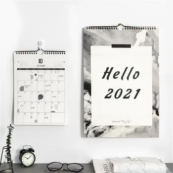 2021 Calendar De Perete Ordinea De Zi 365 De Zile Agățat Note De Zi Cu Zi Spirală A Face Lista Poate Rupe Calendar De Birou Decor Planificator Accesorii
