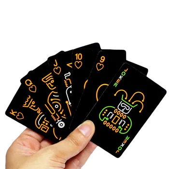 Fluorescent Negru Noaptea Carte De Joc De Noapte, Joc Carte De Joc Special De Poker Echipamente