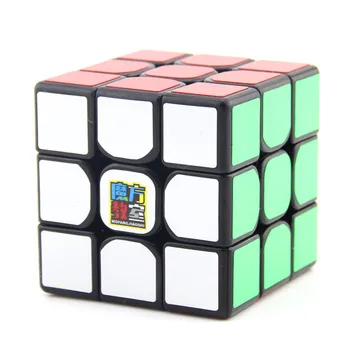 MFJS MF3RS2 3x3x3 Viteza Cub Magic Twist Jucărie Puzzle Teaser Creier 3D Joc de IQ Negru 3x3 Moyu 3*3*3 Ultra-Netedă 56mm ACA în condiții de Siguranță ABS