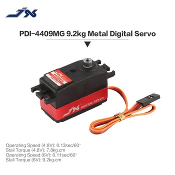 JX PDI-4409MG Digital Metal Gear Mini Servo 4.8-6V 9.2 kg Cuplu Mare 0.11 sec/60' cu carcasă din Aluminiu pentru 1/8 RC Model de Masina de Piese