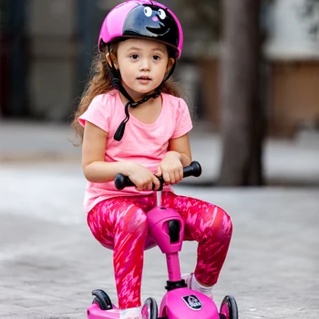 Conversie Copii Trei Roți Scuter O Plimbare cu Bicicleta în aer liber Triciclu pentru Copii 3 In 1 Echilibrul Plimbare cu Bicicleta Pe Jucării yoya cărucior