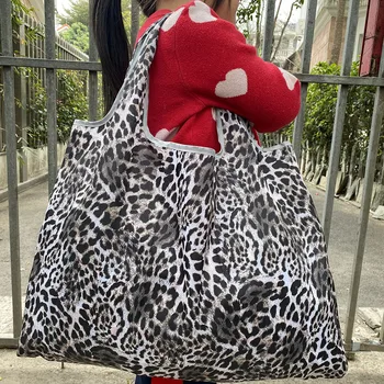 Geantă de cumpărături cumpărături mall sac impermeabil și pliabil de protecție a mediului sac geantă de mână de femei travel geantă de umăr