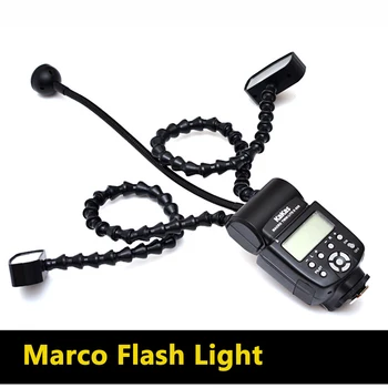 K808 Flash aparat de Fotografiat Macro lumină Flexibil Macro LED-uri Speedlight cu dual Flash de Lumină universal Flash pentru DSLR Canon Nikon Sony