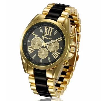 Brand De Lux Watch Ceas De Aur De Moda Barbati Ceas Complet Din Oțel Inoxidabil Cuarț Saats Ceasuri De Mînă Ceasuri Relogio Feminino