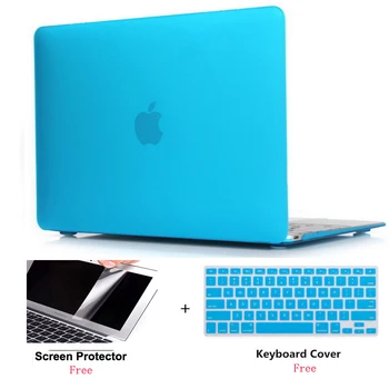 A2141 Mat Laptop Case+Screen Protector (Cadou)+Capac Tastatură (Cadou) Pentru Macbook Pro Retina de Aer Atinge Bar 11 12 13 15 16 inch