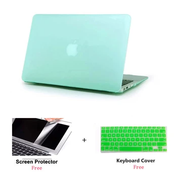 A2141 Mat Laptop Case+Screen Protector (Cadou)+Capac Tastatură (Cadou) Pentru Macbook Pro Retina de Aer Atinge Bar 11 12 13 15 16 inch
