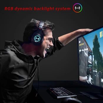 HECATE G2II Gaming Headset Gamer Casti 7.1 Virtual Surround Sound de EDIFIER RGB Lumina Electret Microfon USB pentru PC PS5