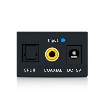 Digital la Analogic Convertor audio Optic SPDIF Coaxial Stereo L/R RCA Jack de 3,5 mm Ieșire Audio Adaptor Pentru HDTV, DVD