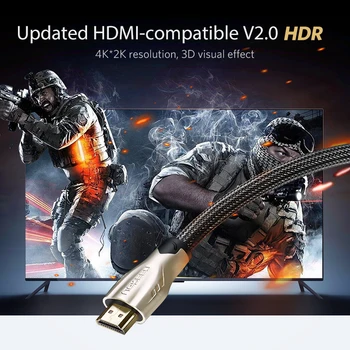Ugreen HDMI-Cablu compatibil 4K/60Hz Cablu Splitter pentru Xiaomi Mi Box V2.0 Cablu Audio Comutator Splitter pentru Caseta de Tv Cablu Digital