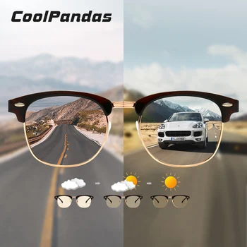 2021 Semi-fără ramă Pătrată Bărbați ochelari de Soare Polarizat Fotocromatică Femei Ochelari de Conducere Tendință Shades Ochelari de gafas de sol hombre