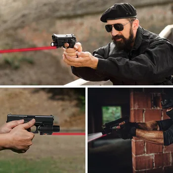 Tactic cu Laser Roșu de Vedere CONDUS Arma Lanterna cu 20mm Picatinny Feroviar de Montare Vânătoare Airsoft Glock 17 19 Pusca Pistol de Lumină