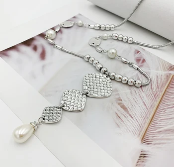 Noua Epocă De Metal Pearl Colier Pandantiv Moda Model Sarpe Bijuterii Pentru Femei Pentru Iarna Lung Lanț Pulover Colier