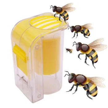 Plastic de albine regele sticla prizonier instrument bun pentru apicultura cușcă stup de albine regina marcarea catcher o singură mână matca catcher