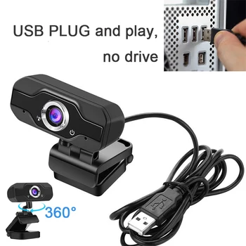 HD 1080P camera web Cu Microfon USB Driver-Calculator Gratuit Camera Pentru transmisiunea Live Video de Asteptare Conferință de Munca Pentru Laptop PC