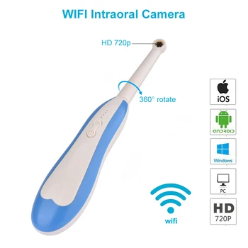 Wireless Wifi Orale Dentare Intraorale Camera HD 720P Endoscop 360° Rotire de Încărcare USB Gura Instrument de Control
