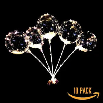 10 Pachete de CONDUS Bobo Baloane Strălucire În Întuneric Balon Transparent BalloonsChristmas Petrecerea de Ziua Plivitul Luminos Decor