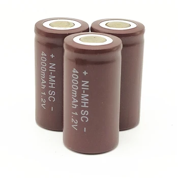 NI-MH SC bateriei baterie reîncărcabilă sub baterie SC Ni-MH battery 1.2 V 4000mAh pentru Lanterna/lumina de urgență instrument Electric