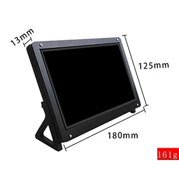 7 Inch Monitor LCD de Caz Suport Suport pentru Raspberry Pi 3 Acrilice Locuințe Suport LCD Negru