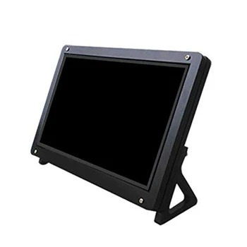 7 Inch Monitor LCD de Caz Suport Suport pentru Raspberry Pi 3 Acrilice Locuințe Suport LCD Negru