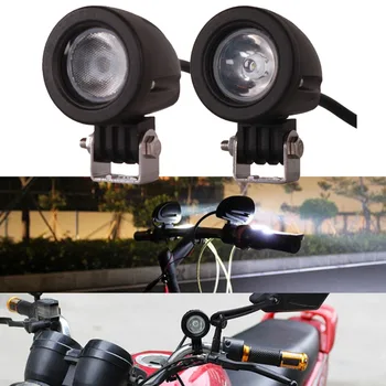2 buc 10W LED Motocicleta Far Motocicleta Camping Auto Lampă de Ceață Super Luminoase a Farurilor Auto 12V 24V Loc Inundații de Conducere Indicator
