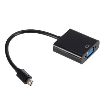 Grwibeou Mini DP la VGA Adaptor Video 1080P Thunderbolt Display Port VGA Cabluri Mini DP la Convertor VGA Cablu