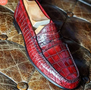 New Sosire Pantofi pentru Bărbați de Înaltă Calitate Pu Piele Slip-on Rochie Laofers Pantofi de sex Masculin Vinage Clasic Zapatos Soulier Homme HE013