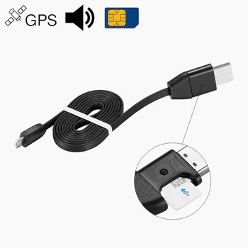 Vehicul Activitate GPS Tracker Localizare Auto Cablu USB Linie GSM GPRS Încărcător Asculta Sunetul de Urmărire Dispozitiv de Alarmă pentru iPhone Android