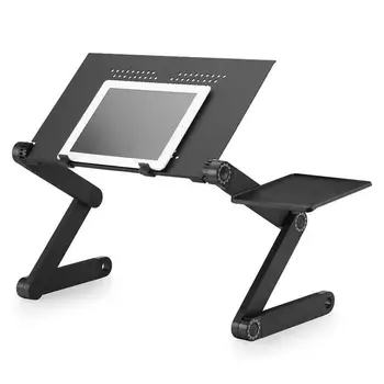 Portabil Pliabil Masa Laptop Reglabil Pliere Design Ergonomic Stand De Răcire Ventilator Pentru Notebook Birou Cu Mouse Pad Pentru Canapea Extensibilă