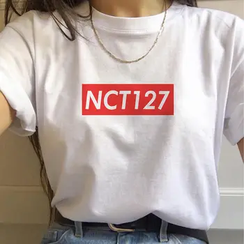 Mehrere K pop Schwarz Rosa Ateez tricou Frauen T-shirt Kpop Junge NCT127 Casual Harajuku Grafik Kurzarm tricouri tricou femei