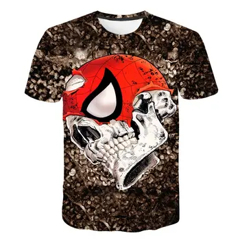 Moda Rock Men ' s T-Shirt de Vară 2020 mai Recente Gotice Punk Tricou 3D Printe Craniu O-Gât cel Mai bun-de Vânzare cu Maneci Scurte Respirabil de sus