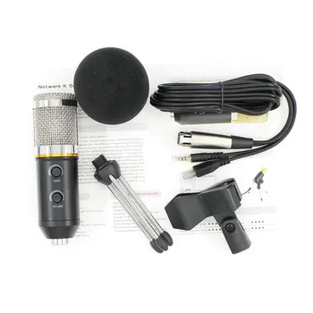 MK-F200FL Microfon Condensator Profesional cu Fir de Sistem Desktop Nou USB Microfoane Pentru Karaoke Calculator Înregistrare Video