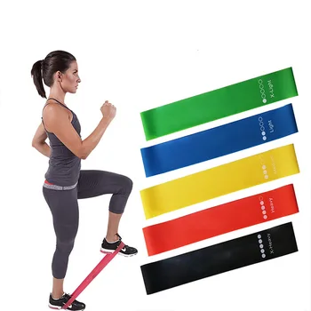 5pcs Benzile de Rezistență Set din Latex de Gimnastică Puterea de Formare Benzi Elastice Fitness Yoga Echipamente