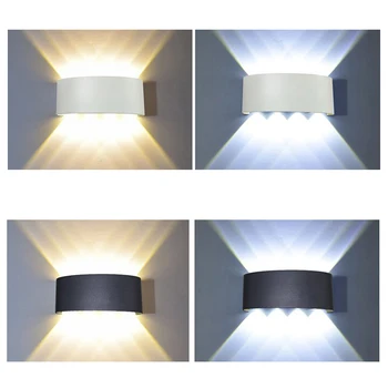 Impermeabil în aer liber Lampa de Perete Pentru Gradina Balcon Lumina Pridvor 2W/4W/6W/8W Scara cu LED Patul de Perete de Lumină de Interior Decor Perete Tranșee