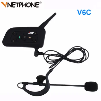 Vnetphone V6C Nou Full Duplex 1200M Arbitru de Fotbal de Arbitraj Cu suport Bluetooth Intercom Mono cască setul cu Cască Căști