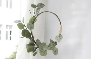 Nou stil Nordic Cununa ușă decor flori Artificiale Răchită planta Ghirlande de Nunta de Decorare perete Fundal decor Acasă