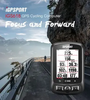 IGPSPORT ANT+ GPS IGS618 Biciclete Biciclete fără Fir Bluetooth Cronometru Vitezometru rezistent la apa IPX7 Ciclism Biciclete Vitezometru Calculator