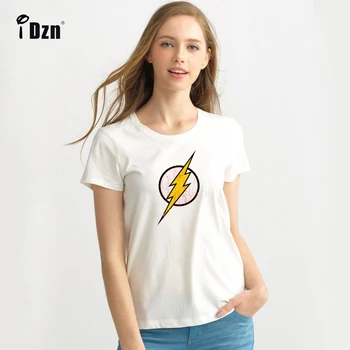 2017 Casual de Vara pentru Femei T-shirt benzi Desenate Super-Erou Flash STELE Laboratoarele S. T. A. R. Labs Fata Maneca Scurta, Imprimare Tricouri Topuri