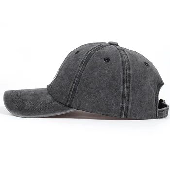 Spălate denim Tata Pălărie Akatsuki Logo-ul Anime Tata Pălărie Uchiha Familie Logo Brodat Sepci de Baseball Negru Snapback Pălării