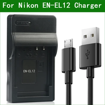 EN-EL12 ENEL12 MH-65 aparat de Fotografiat Digital Baterie Incarcator Pentru Nikon COOLPIX P300 P310 P330 P340 S1000pj S1100pj S1200pj S31 S6000 S610