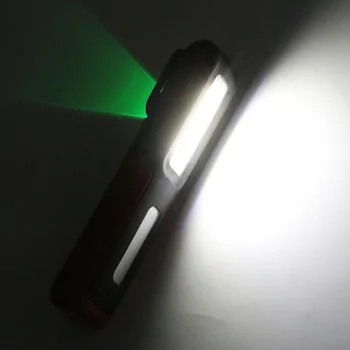 COB LED+XPE Lanterna LED-uri Lanterna la Îndemână în aer liber Lampă Portabilă Reîncărcabilă Munca Camping Lumină de Economisire a Energiei Lampa Cu Magnet, Cârlig