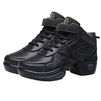 Confortabil de Moda pentru Femei din Piele Moale Moderne Jos Pantofi de Dans Aerobic Jazz Athletic Adidași Pantofi Sport ZJ55