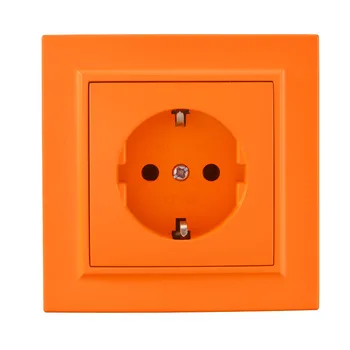 Priza de perete Un Orange prize de Pământ pline de culoare standard European DIY Priza 16A 250V Legrand, Schneider Livolo USB Cu Sol