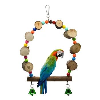 1BUC Produse pentru animale de Companie Jucarii Papagal Poduri suspendate Swing Inele Busteni Mărgele și Păsări, Jucării
