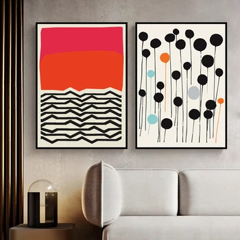 Geometrice abstracte de Arta de Perete Tablouri Canvas Moderne Pop-Art Morandi Punct de Culoare pe Perete Imagini pentru Acasă Decorare Camera Fara Rama